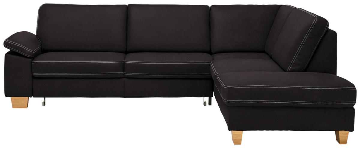 ECKSOFA  in Echtleder Dunkelbraun  274/235 cm  - Eichefarben/Dunkelbraun, KONVENTIONELL, Leder/Holzwerkstoff (274/235cm) - Beldomo Premium