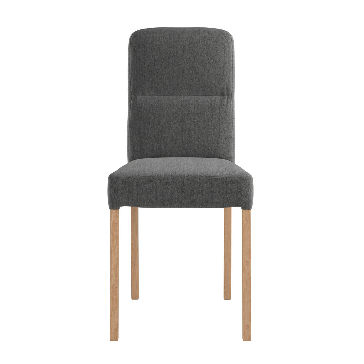 STUHL - Eichefarben/Anthrazit, KONVENTIONELL, Holz/Textil (43/91/58cm)