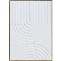 BILD Abstraktes 50/70 cm  - Weiß/Naturfarben, Trend, Holzwerkstoff/Kunststoff (50/70cm) - Monee
