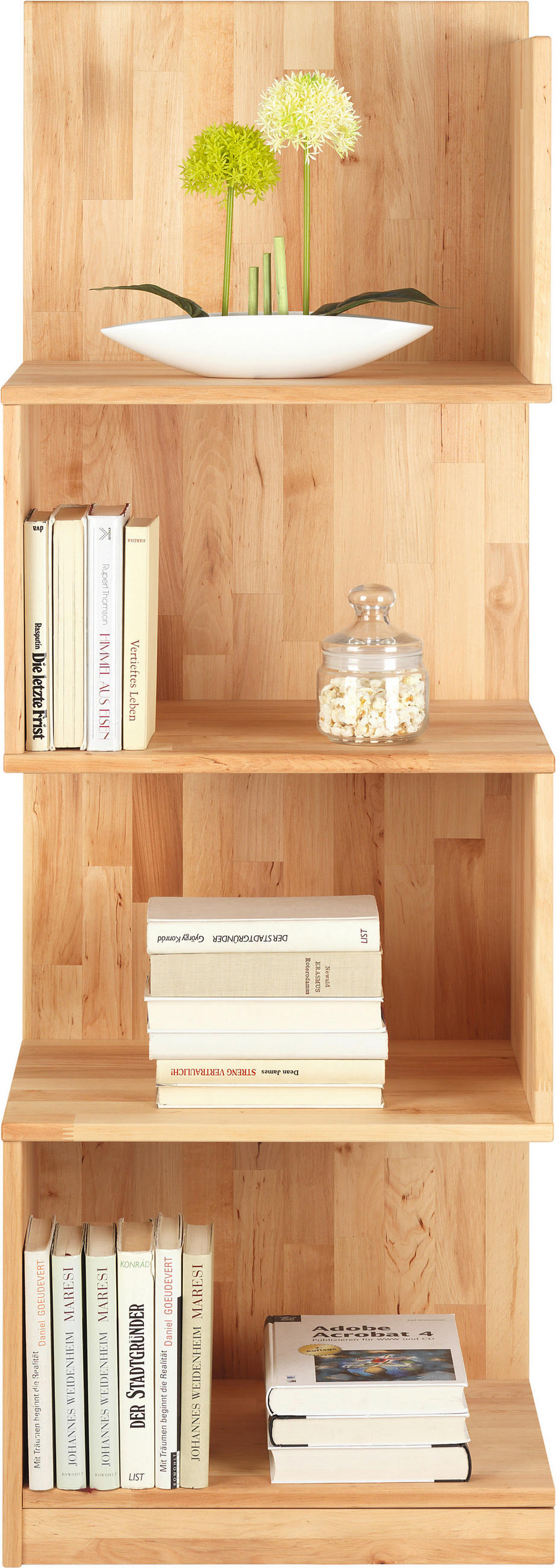 REGAL  50/143/38 cm Erlefarben  - Erlefarben, Natur, Holz (50/143/38cm) - Linea Natura