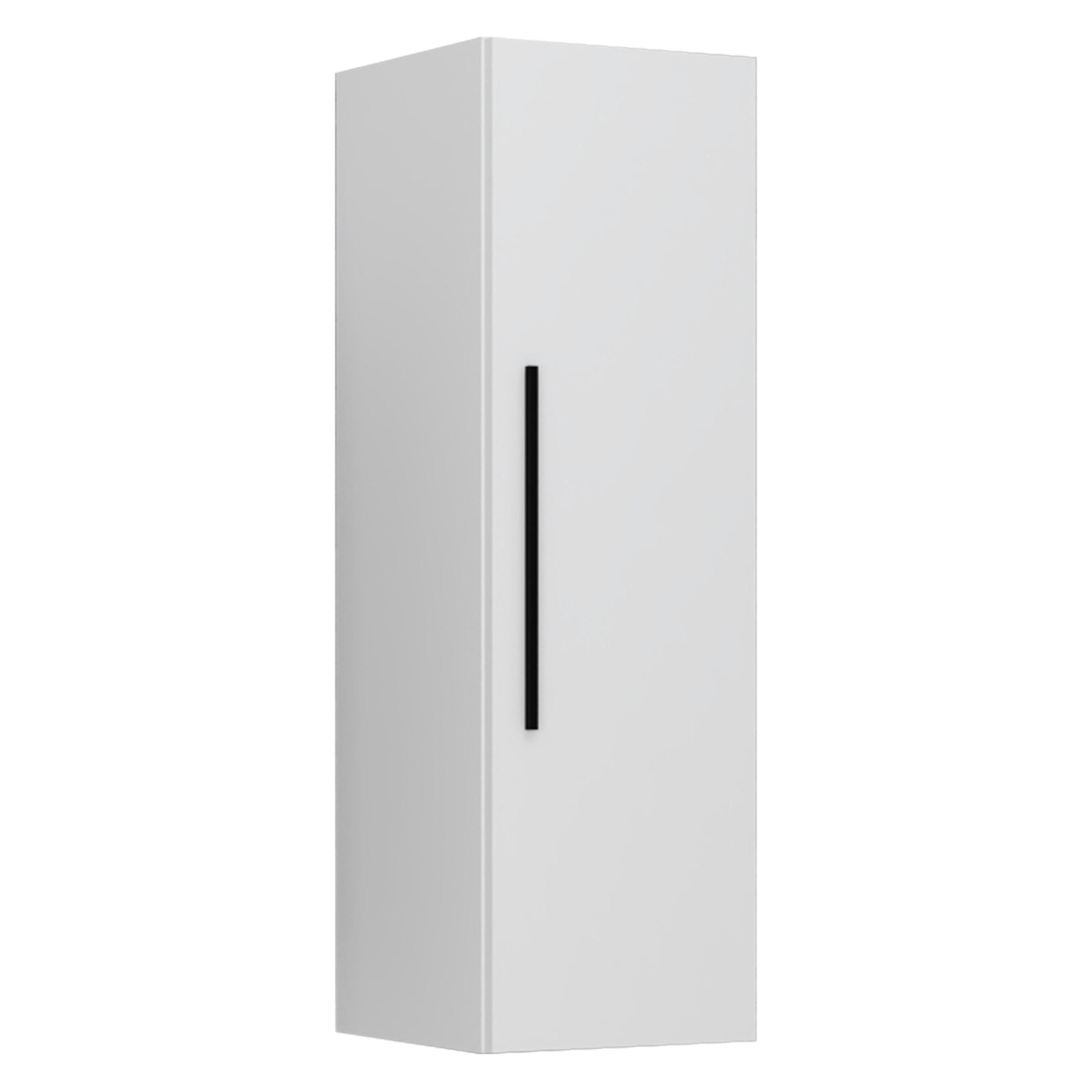 HÄNGESCHRANK 30/95/30 cm  - Weiss/Schwarz, Modern, Holzwerkstoff/Metall (30/95/30cm) - MID.YOU