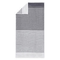 HANDTUCH MARIS Schwarz, Hellgrau  - Hellgrau/Schwarz, Basics, Textil (50/100cm) - Egeria