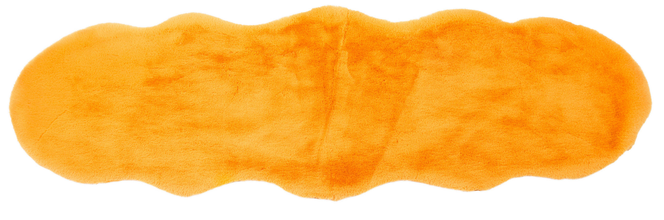 UMELÁ KOŽUŠINA, 55/160 cm, oranžová - oranžová, Basics, textil (55/160cm)