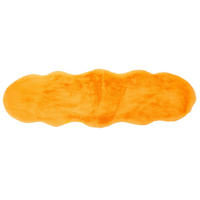 UMELÁ KOŽUŠINA, 55/160 cm, oranžová - oranžová, Basics, textil (55/160cm)