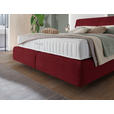 BOXSPRINGBETT 200/200 cm  in Rot  - Rot/Schwarz, Design, Kunststoff/Textil (200/200cm) - Johann Jakob