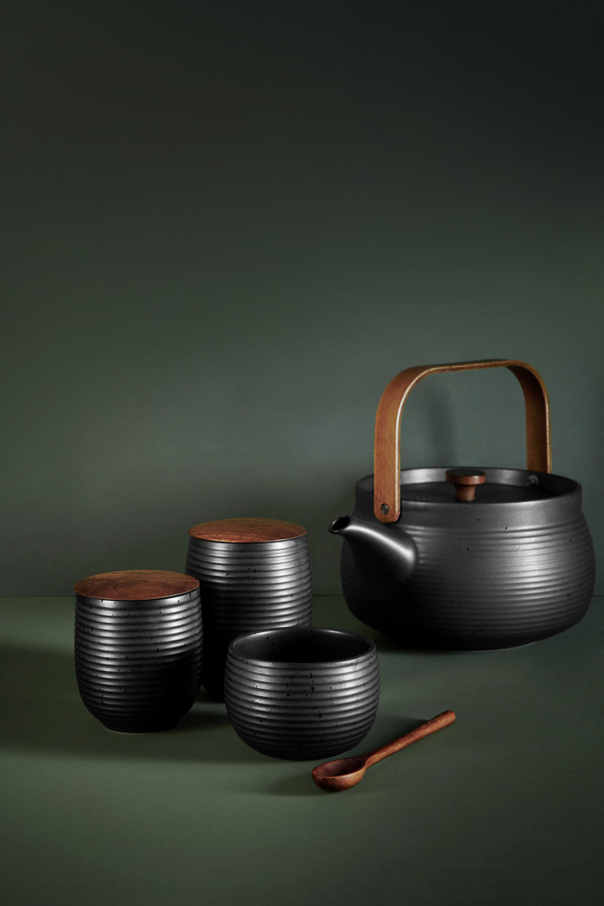 TEEKANNE Japandi  - Schwarz, Basics, Keramik (22,7/20/18,3cm) - ASA