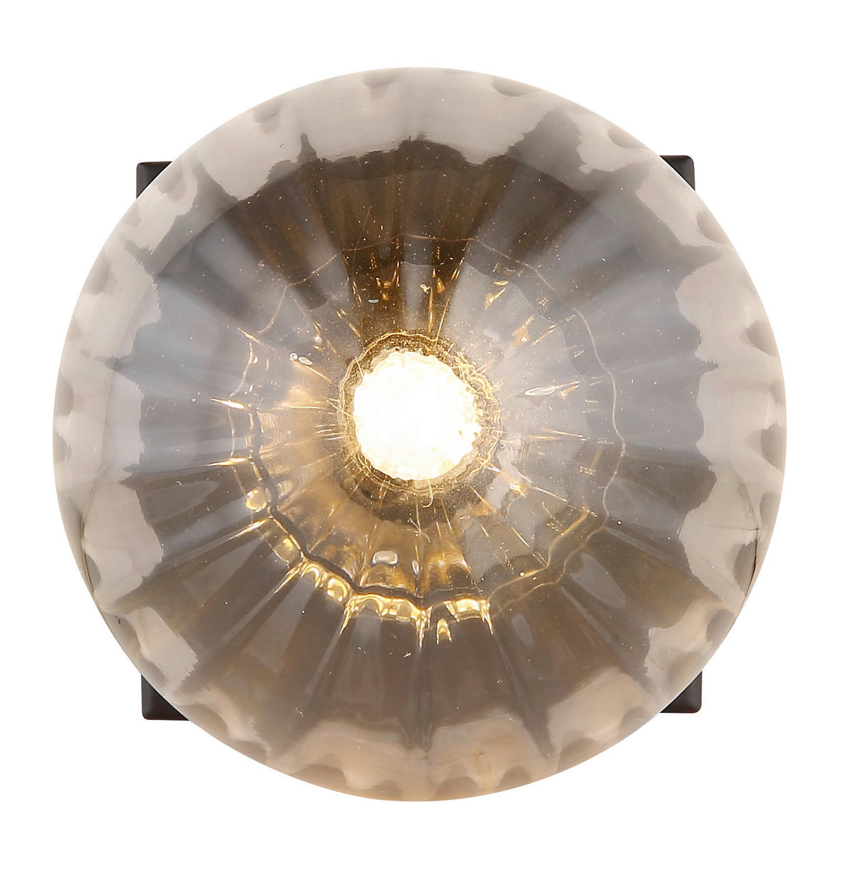 WANDLEUCHTE - Klar/Schwarz, Design, Glas/Metall (12/15cm) - Globo