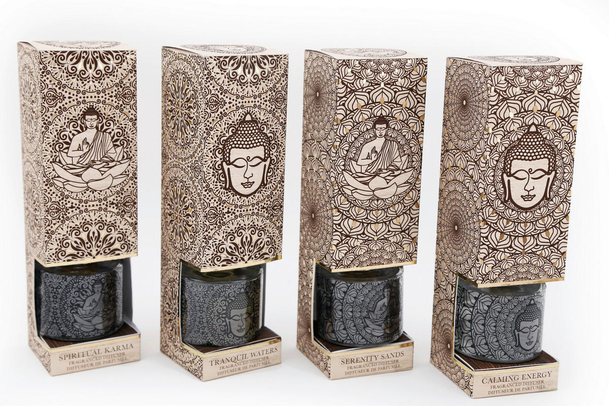 AROMAPÁLCÁK   - többszínű, Basics, Üveg/fém (6.5/24/6.5cm)