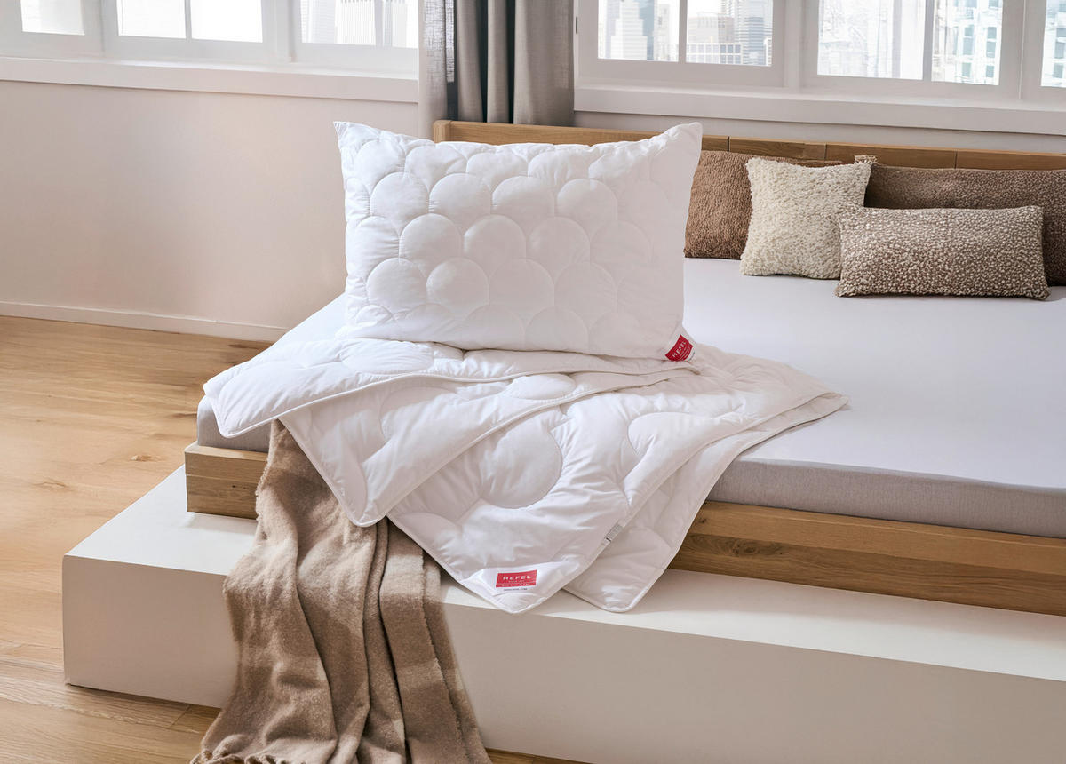 PAPLAN-PÁRNA SZETT 70x90/140x200 cm  - fehér, Basics, textil (70x90/140x200cm) - Hefel Textil