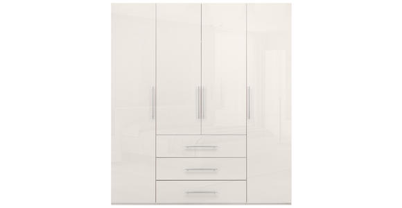 KLEIDERSCHRANK 196/219/59 cm,  in Kaschmir, 4-türig  - Kaschmir/Alufarben, KONVENTIONELL, Holzwerkstoff/Metall (196/219/59cm) - Carryhome