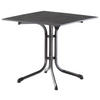 GARTENKLAPPTISCH 80/80/73 cm Metall, Kunststoff quadratisch  - Anthrazit/Grau, Basics, Kunststoff/Metall (80/80/73cm) - Sieger