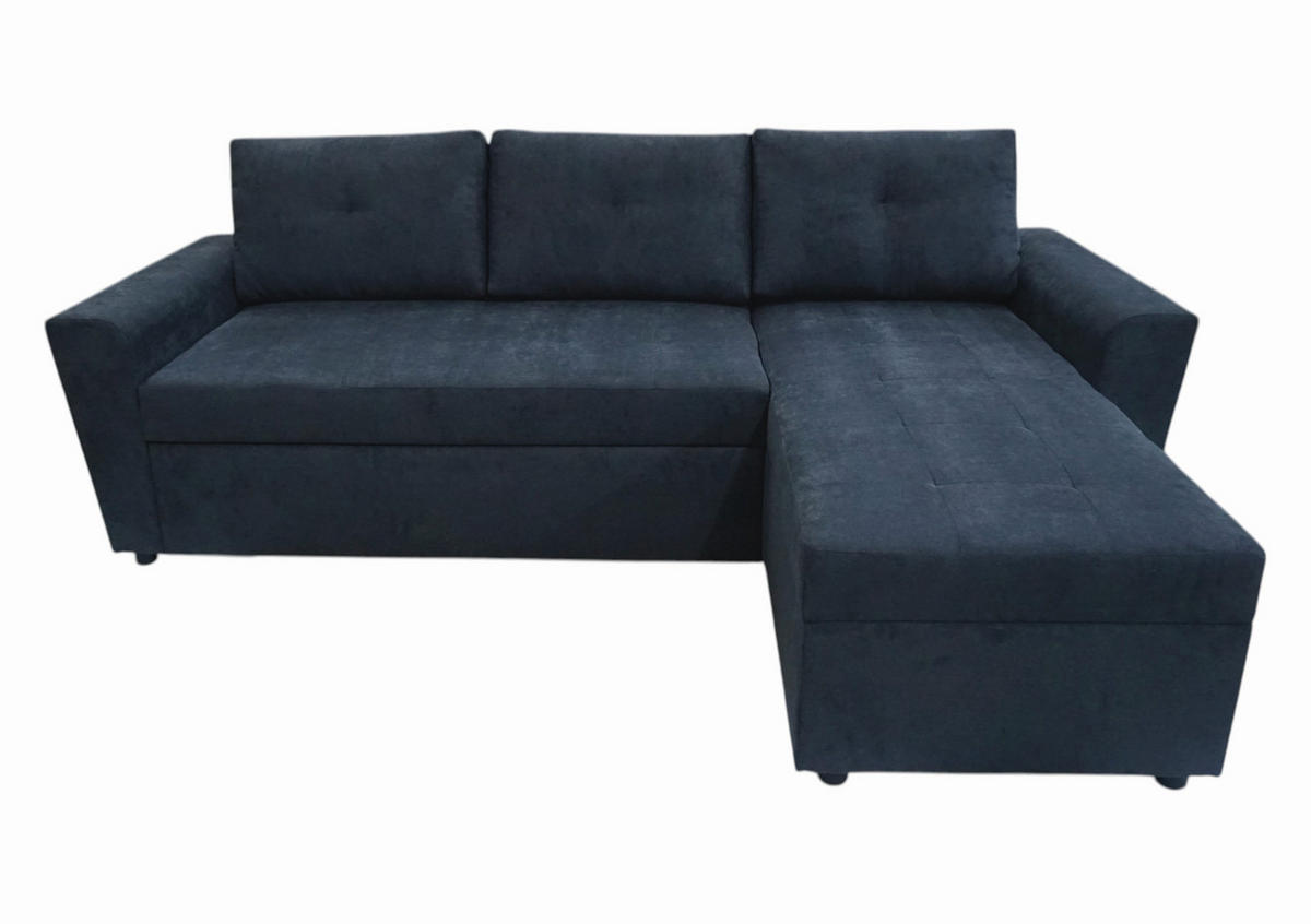 ECKSOFA TERMOLI Anthrazit Jacquard  - Anthrazit/Schwarz, Design, Kunststoff/Textil (231/155cm) - MID.YOU