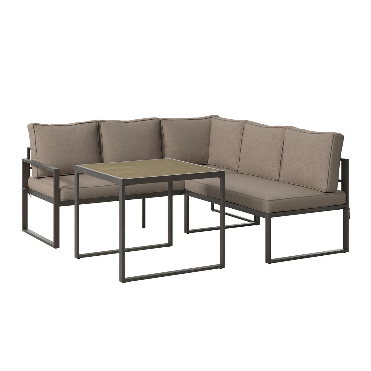 VRTNA GARNITURA   metal, plastika  bež    - bež, Moderno, metal/plastika (176/182cm) - Ambia Garden