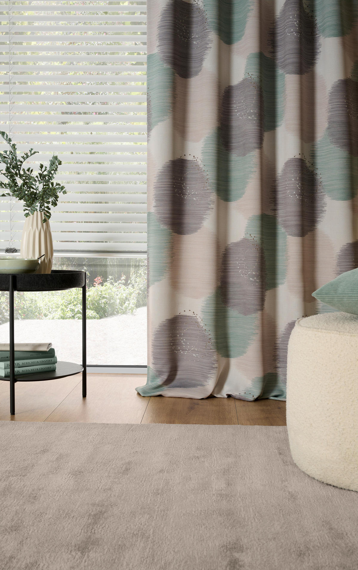 DEKOSTOFF per lfm Verdunkelung  - Salbeigrün, KONVENTIONELL, Textil (145cm) - Esposa