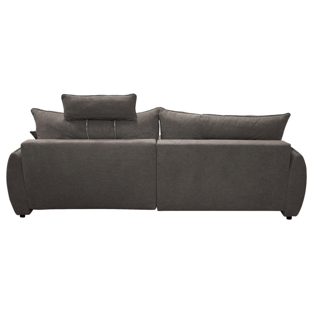 Thumbnail - Mid.you Ecksofa Fresh, Dunkelgrau, Textil, 3-Sitzer, Füllung: Schaumstoff, 264x195 cm, Made in EU, Bettkasten erhältlich...