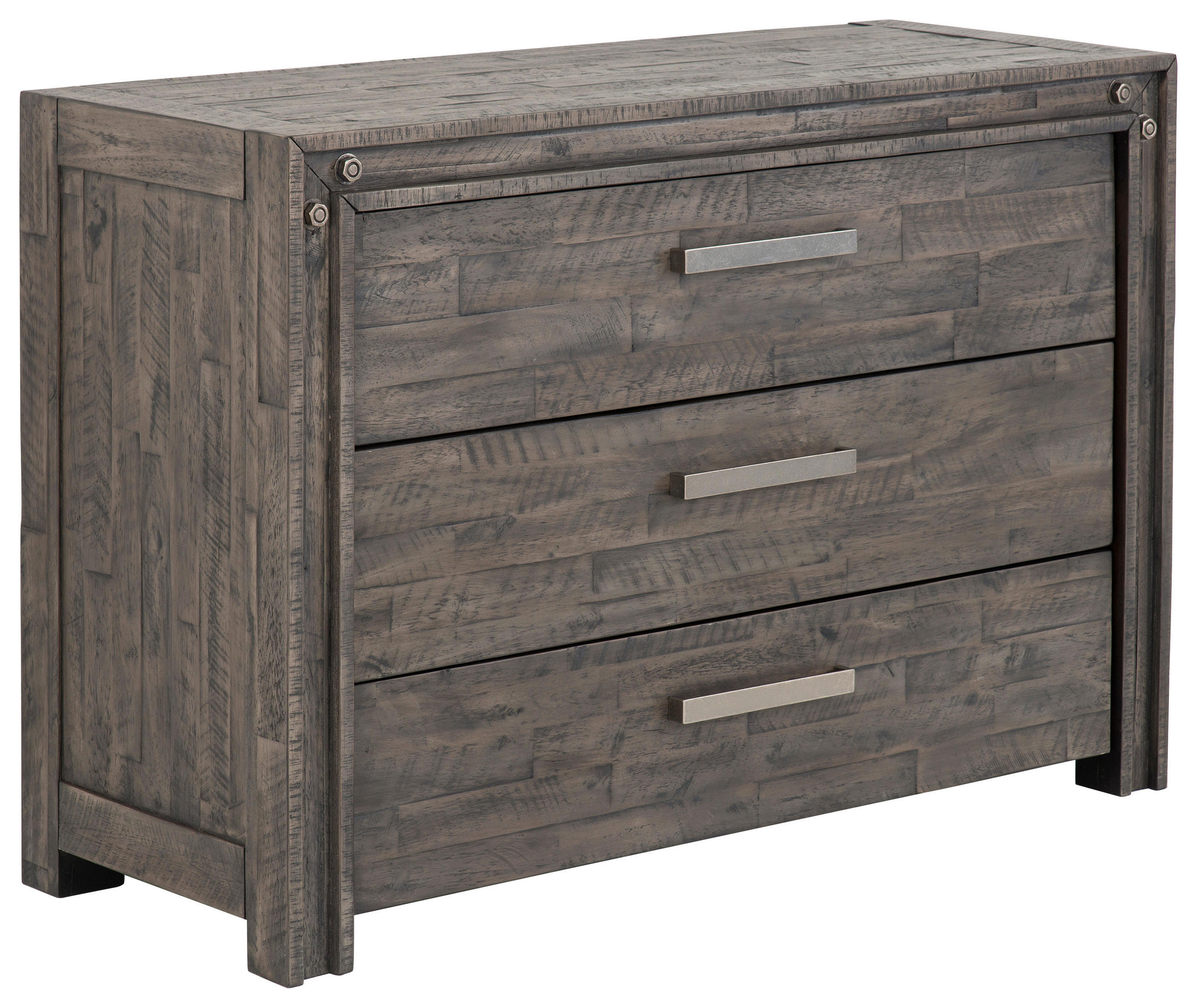 KOMMODE in 120/81/46 cm - Dunkelgrau/Grau, Trend, Holz/Metall (120/81/46cm) - Hasena