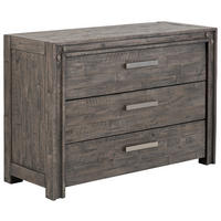 KOMMODE  in 120/81/46 cm  - Dunkelgrau/Grau, Trend, Holz/Metall (120/81/46cm) - Hasena