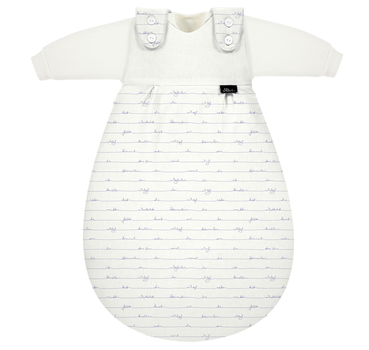 BABYSCHLAFSACKSET Baby-Mäxchen    56/62   - Weiß/Hellblau, Basics, Textil (56/62null) - Alvi