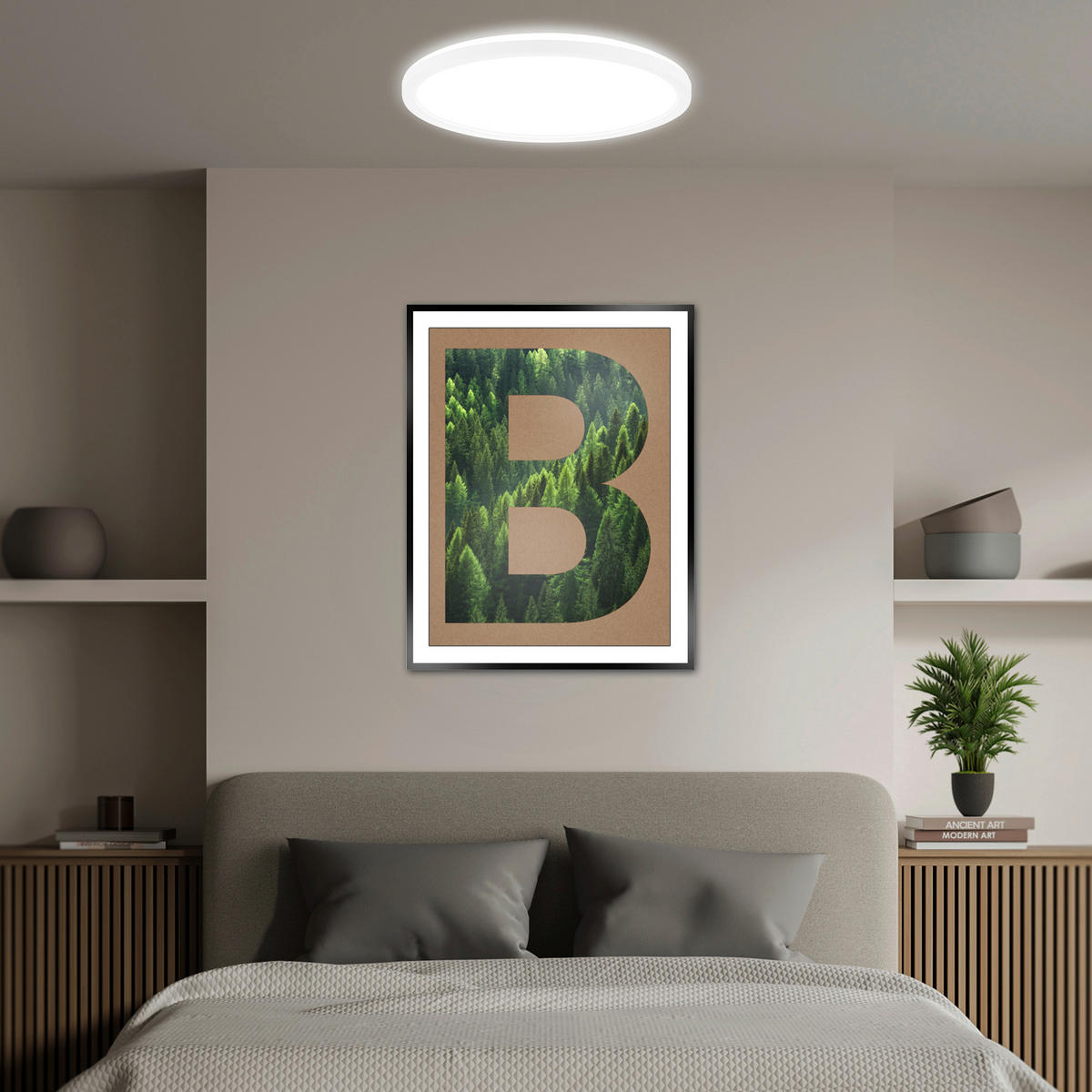 LED-DECKENLEUCHTE Tava A 29/3 cm   - Weiß, Basics, Kunststoff (29/3cm) - Briloner