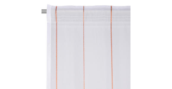 FERTIGVORHANG transparent - Kupferfarben, Design, Textil (140/255cm) - Novel