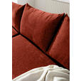 ECKSOFA Rostfarben Flachgewebe  - Rostfarben/Buchefarben, KONVENTIONELL, Holz/Textil (144/230cm) - Carryhome