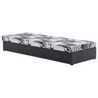 LEŽADLO, drevo, 80/38/200 cm - sivá, Konventionell, drevo (80/38/200cm) - Blanar