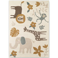 KINDERTEPPICH 120/170 cm Adventures Tier  - Multicolor/Creme, Design, Kunststoff/Textil (120/170cm) - Hanse Home