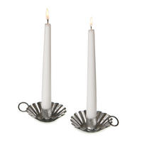 LJUSSTAKE  - silver/svart, Basics, metall (9,5/5cm)