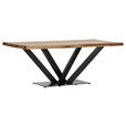TISCHPLATTE      - Sheeshamfarben, Design, Holz (200/100/5cm) - Landscape