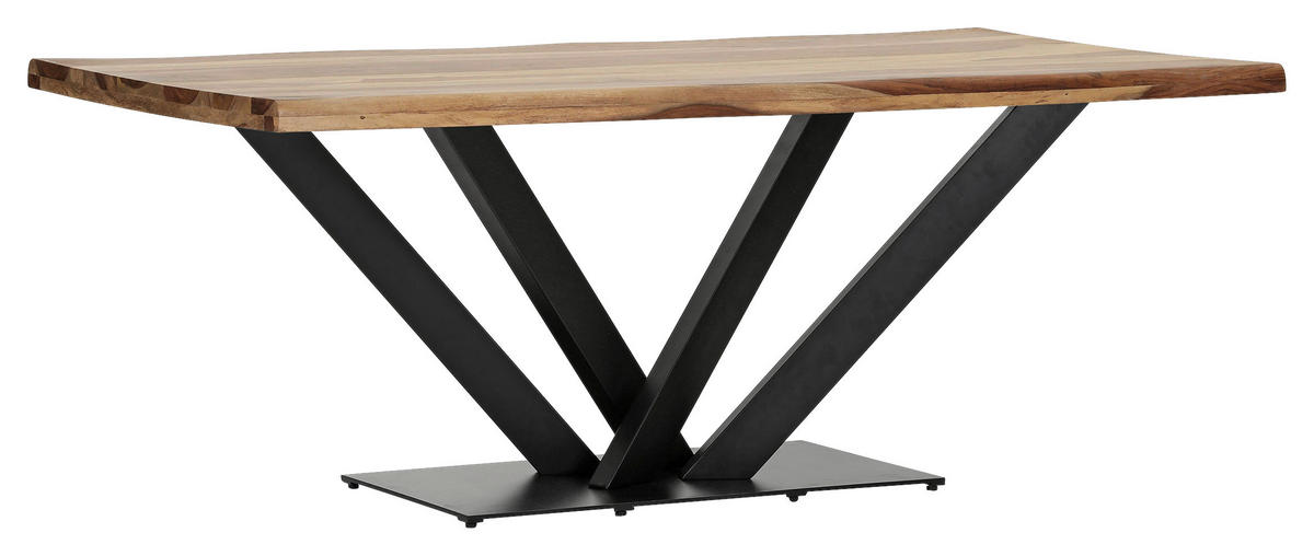 TISCHPLATTE Sheeshamfarben   - Sheeshamfarben, Design, Holz (200/100/5cm) - Landscape