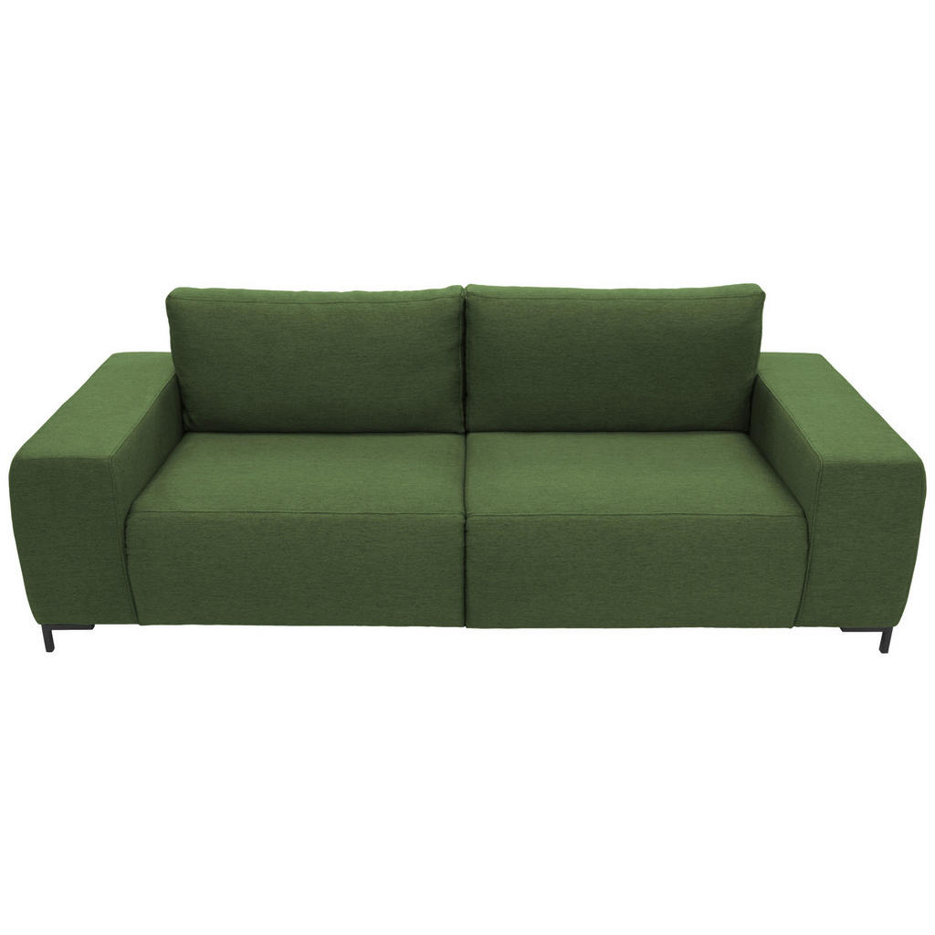 Thumbnail - Looks by W.Joop Bigsofa Looks VI, Grün, Textil, Uni, 2-Sitzer, Füllung: Schaumstoff, 242x88x88 cm, Made in EU, FSC Mix, ...