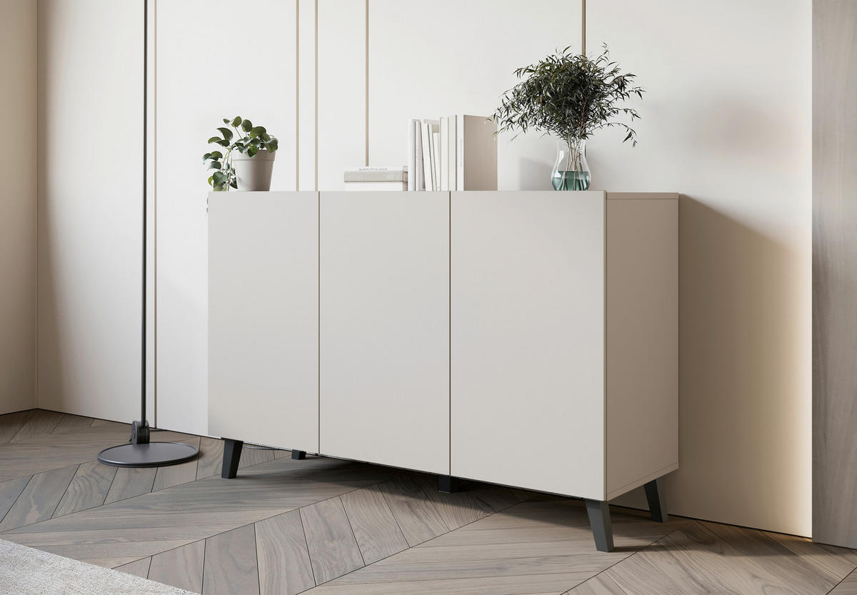 SIDEBOARD  in 120/76/39 cm  - Kaschmir/Beige, Design, Holzwerkstoff/Kunststoff (120/76/39cm) - Livetastic