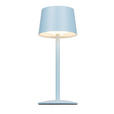 AKKU-TISCHLEUCHTE 9/22 cm  - Hellblau, Basics, Metall (9/22cm) - Novel