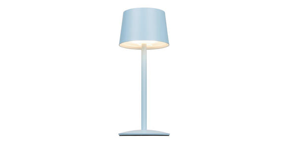 AKKU-TISCHLEUCHTE 9/22 cm  - Hellblau, Basics, Metall (9/22cm) - Novel