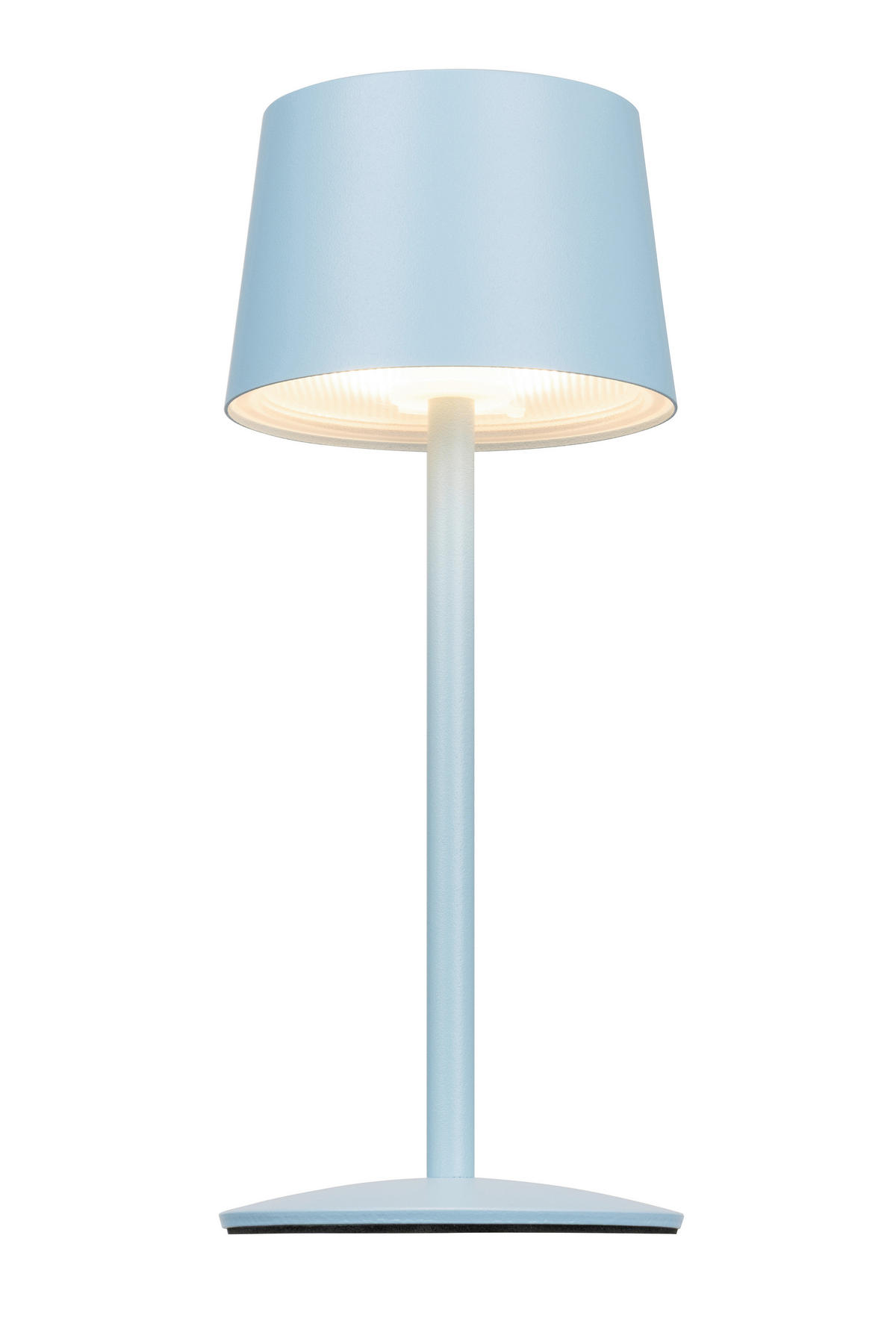 AKKU-TISCHLEUCHTE 9/22 cm  - Hellblau, Basics, Metall (9/22cm) - Novel