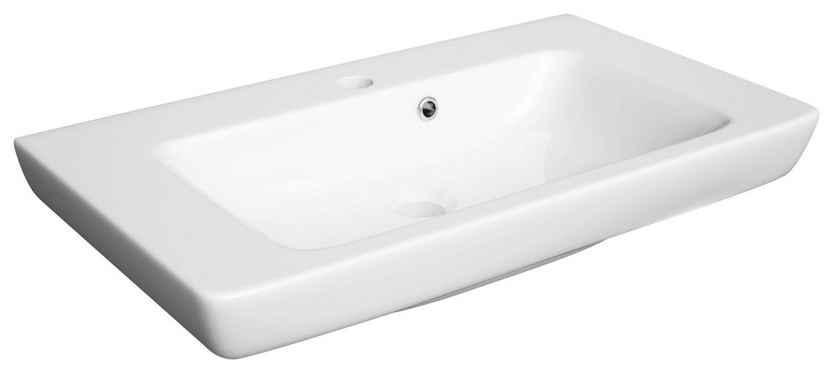 UMIVAL. ENOTA Z UMIVALNIKOM  - črna/bela, Basics, kovina/umetna masa (65/87/38cm) - Boxxx