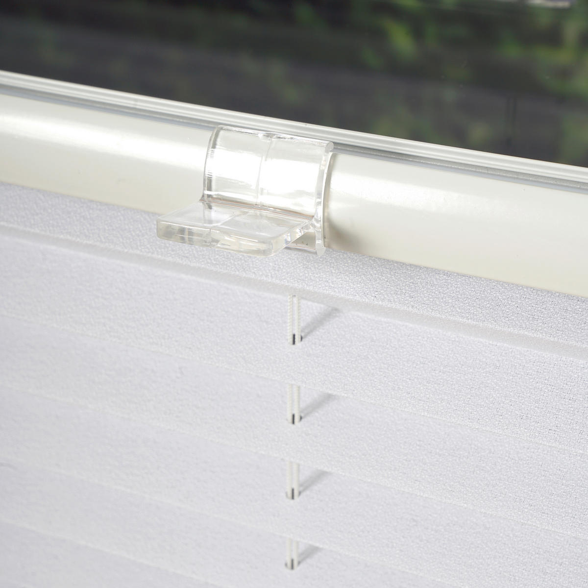 PLISSEE      - Weiß, Basics, Textil (85/130/2,2cm) - Homeware