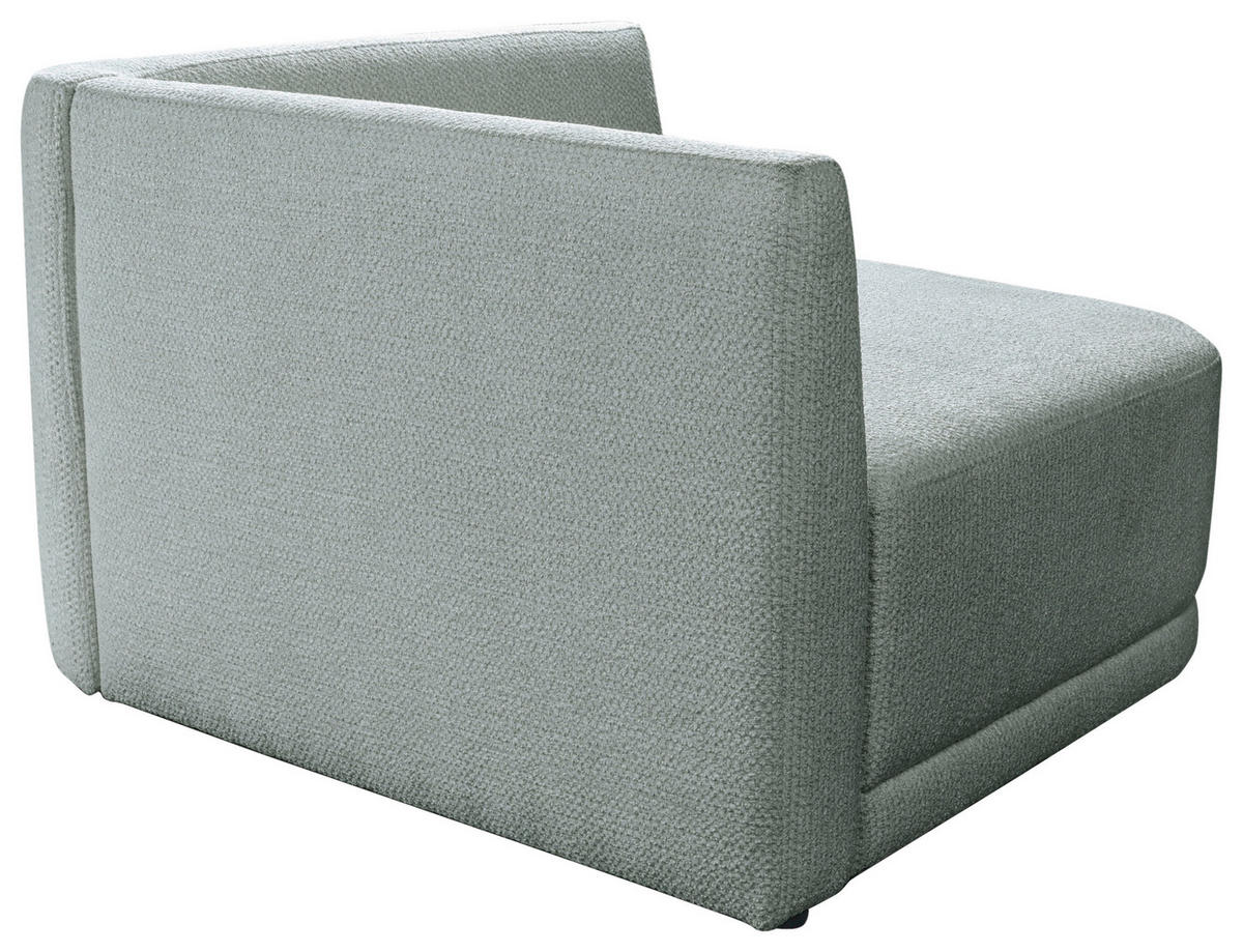 SOFA Struktur Hellgrau  - Senfgelb/Hellgrau, Trend, Kunststoff/Textil (110/75/115cm) - Livetastic