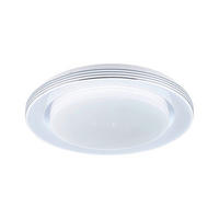 DECKENLEUCHTE  38/7,5 cm    - Chromfarben/Weiß, Basics, Kunststoff/Metall (38/7,5cm) - Paulmann