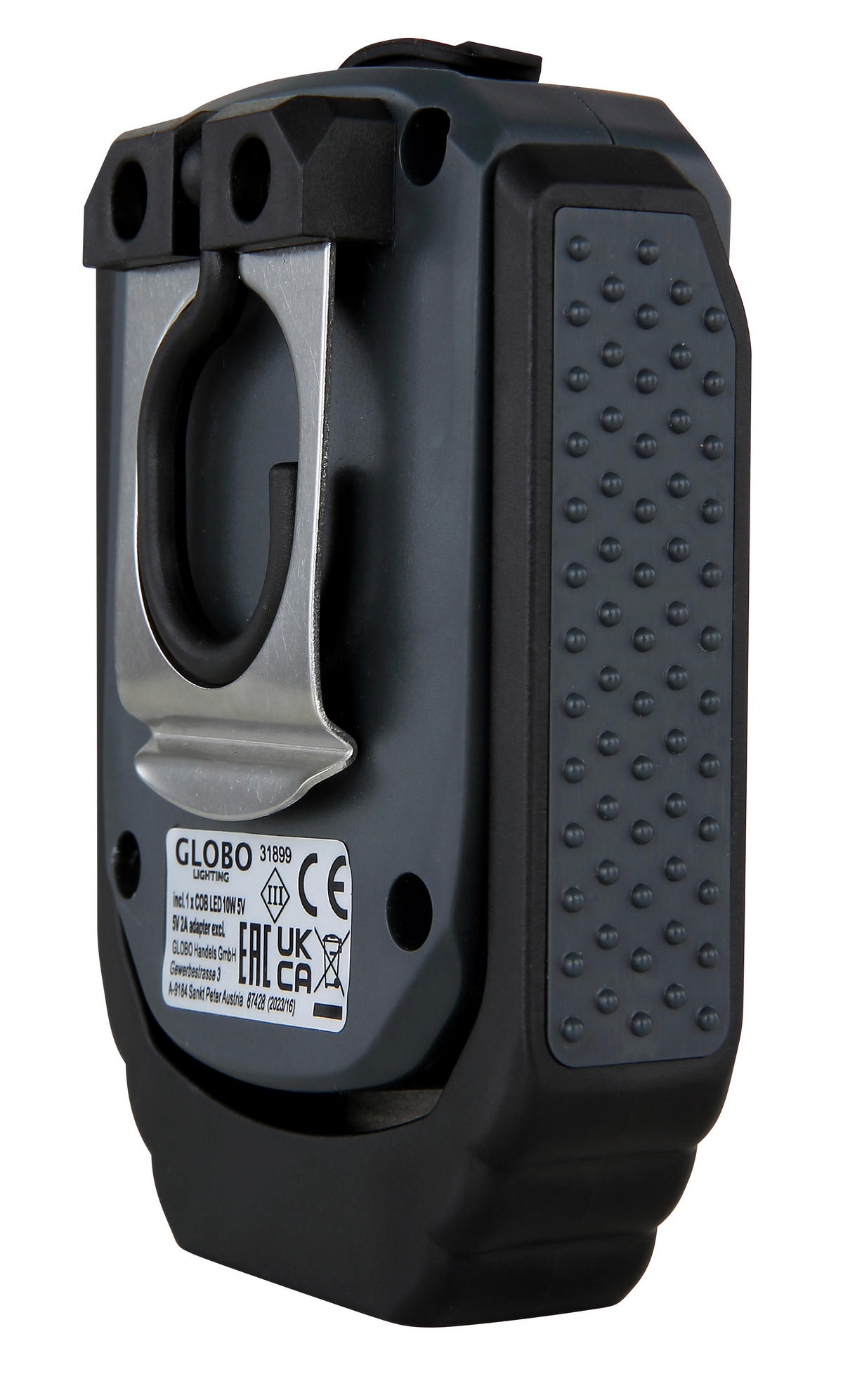 DELOVNA LED-SVETILKA - srebrne barve/črna, Basics, kovina/umetna masa (7,1/4,1/10cm)