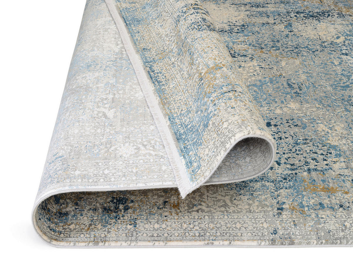 WEBTEPPICH 200/290 cm Avignon Blau, Grau  - Blau/Grau, Design, Textil (200/290cm) - Dieter Knoll