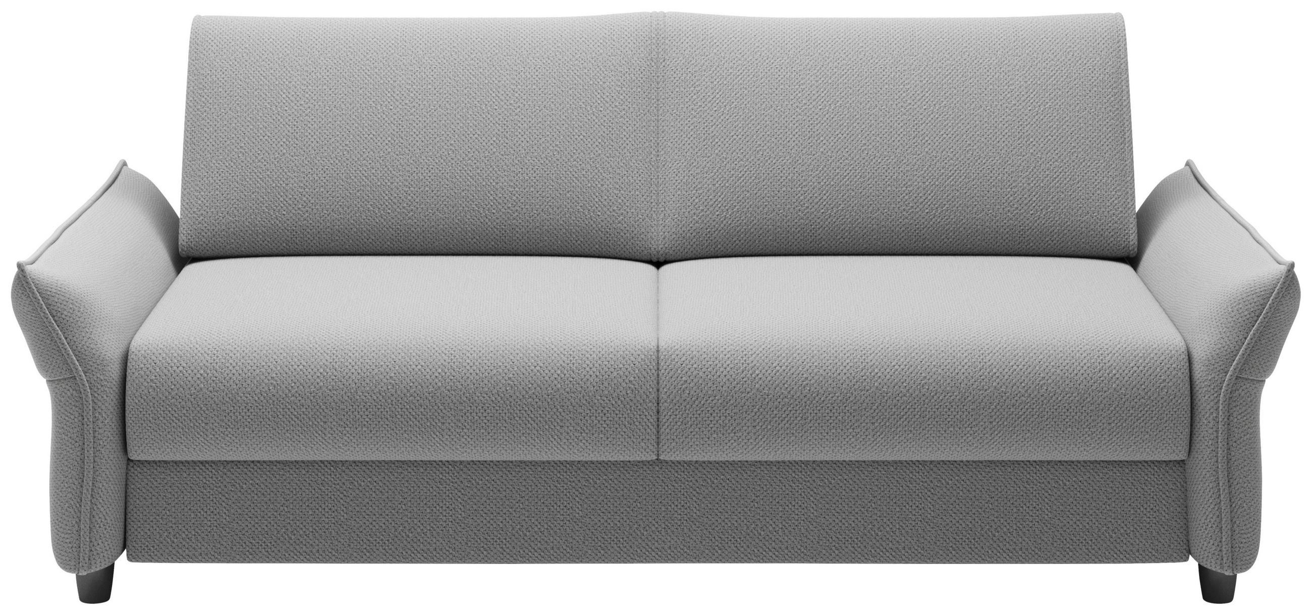 SCHLAFSOFA  in Webstoff Hellgrau  - Hellgrau/Schwarz, KONVENTIONELL, Kunststoff/Textil (198/82/106cm) - Ti'me