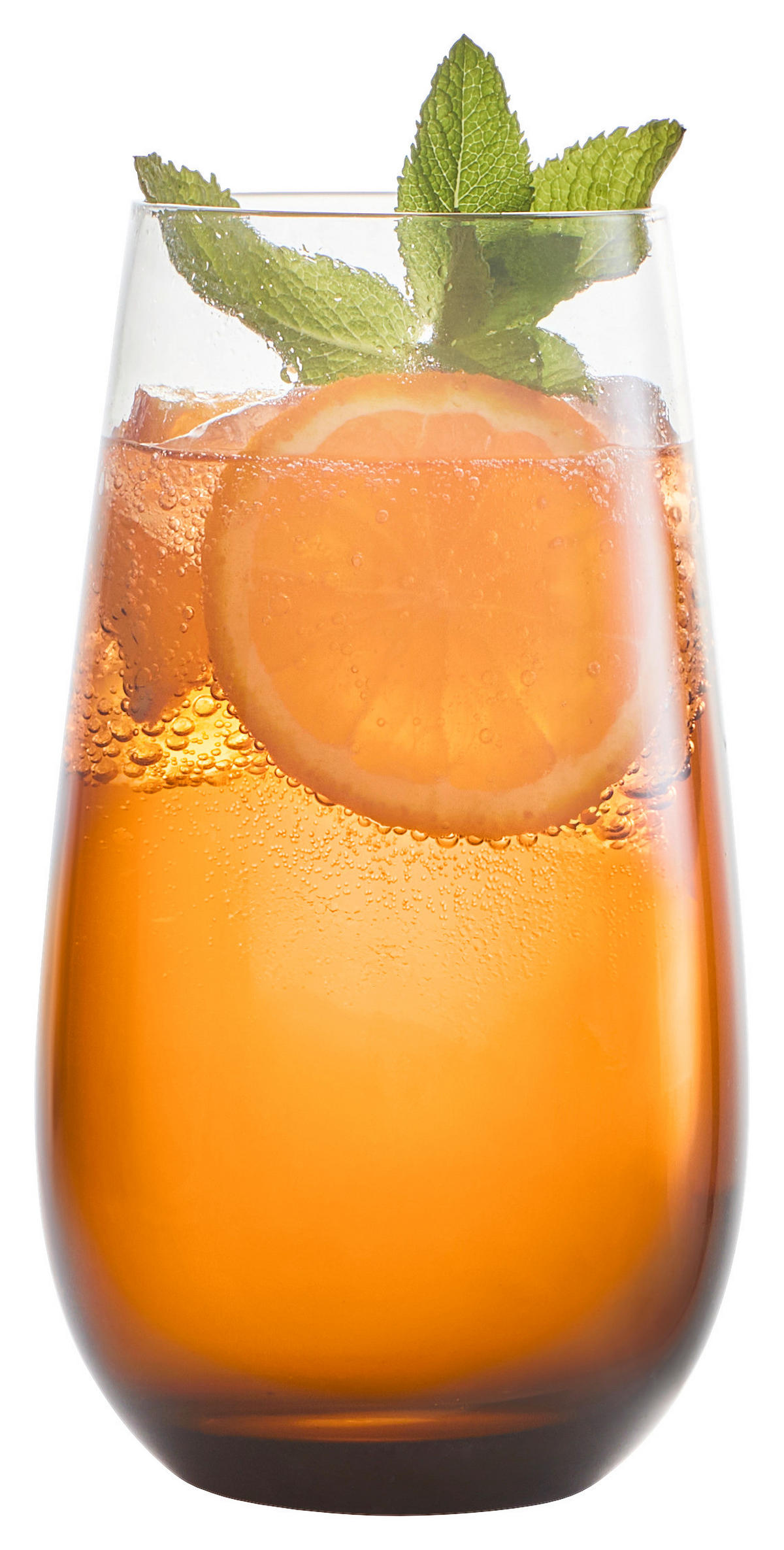 SKLENIČKA NA LONGDRINK - šedá, Trend, sklo (9/15cm) - Novel