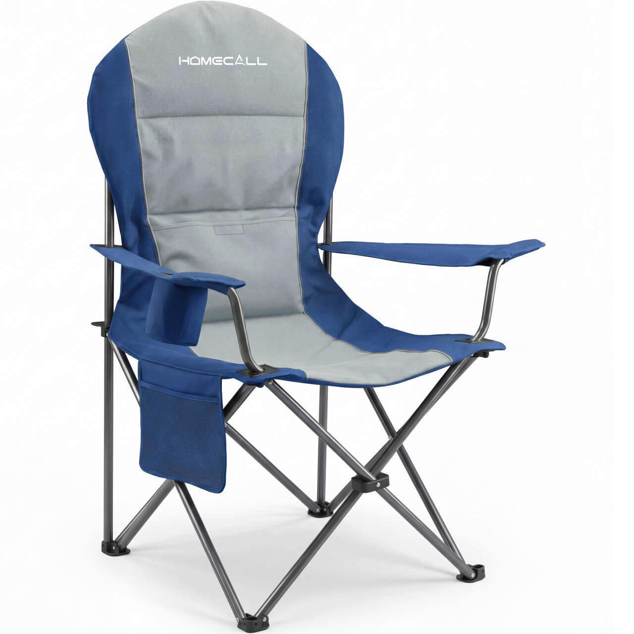 CAMPINGSESSEL - Blau/Silberfarben, Basics, Textil/Metall (84/110/60cm) - Modante