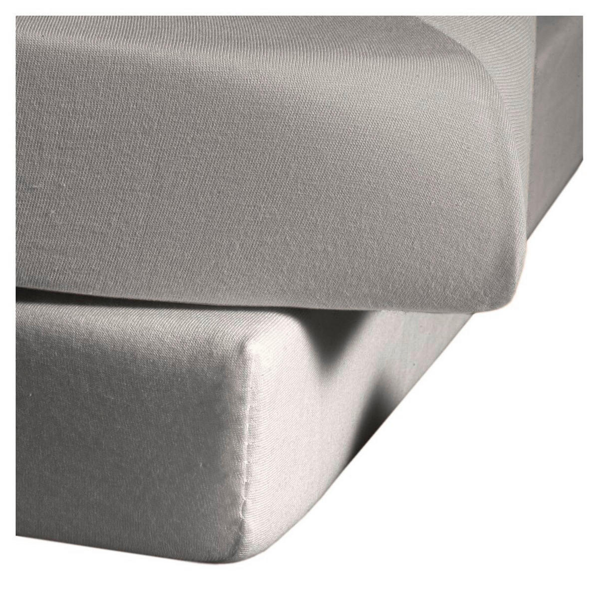CEARȘAF CU ELASTIC 180/200 cm  - gri închis, Basics (180/200cm)