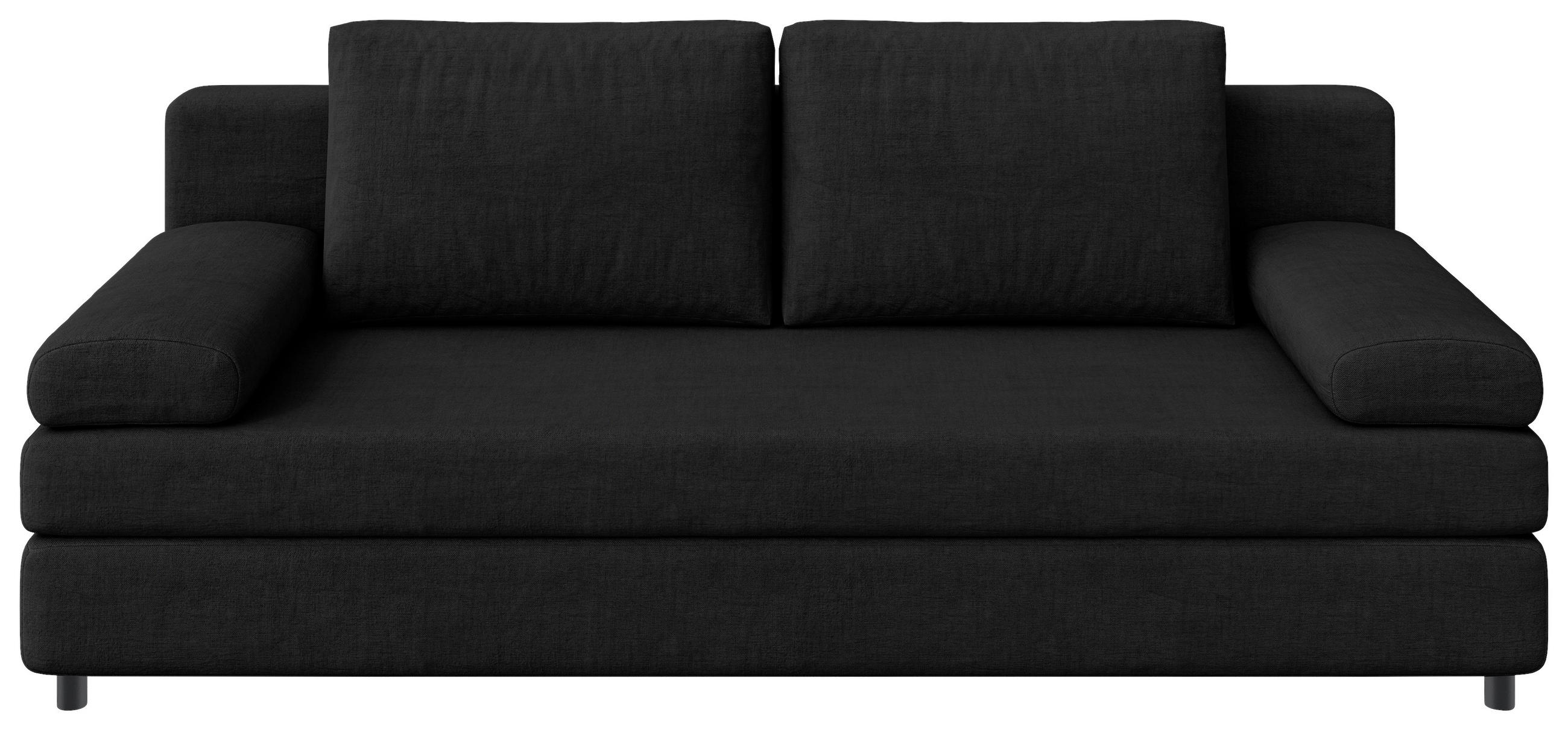 SCHLAFSOFA  in Jacquard Anthrazit  - Anthrazit/Schwarz, Design, Kunststoff/Textil (200/88/87cm) - Ti'me
