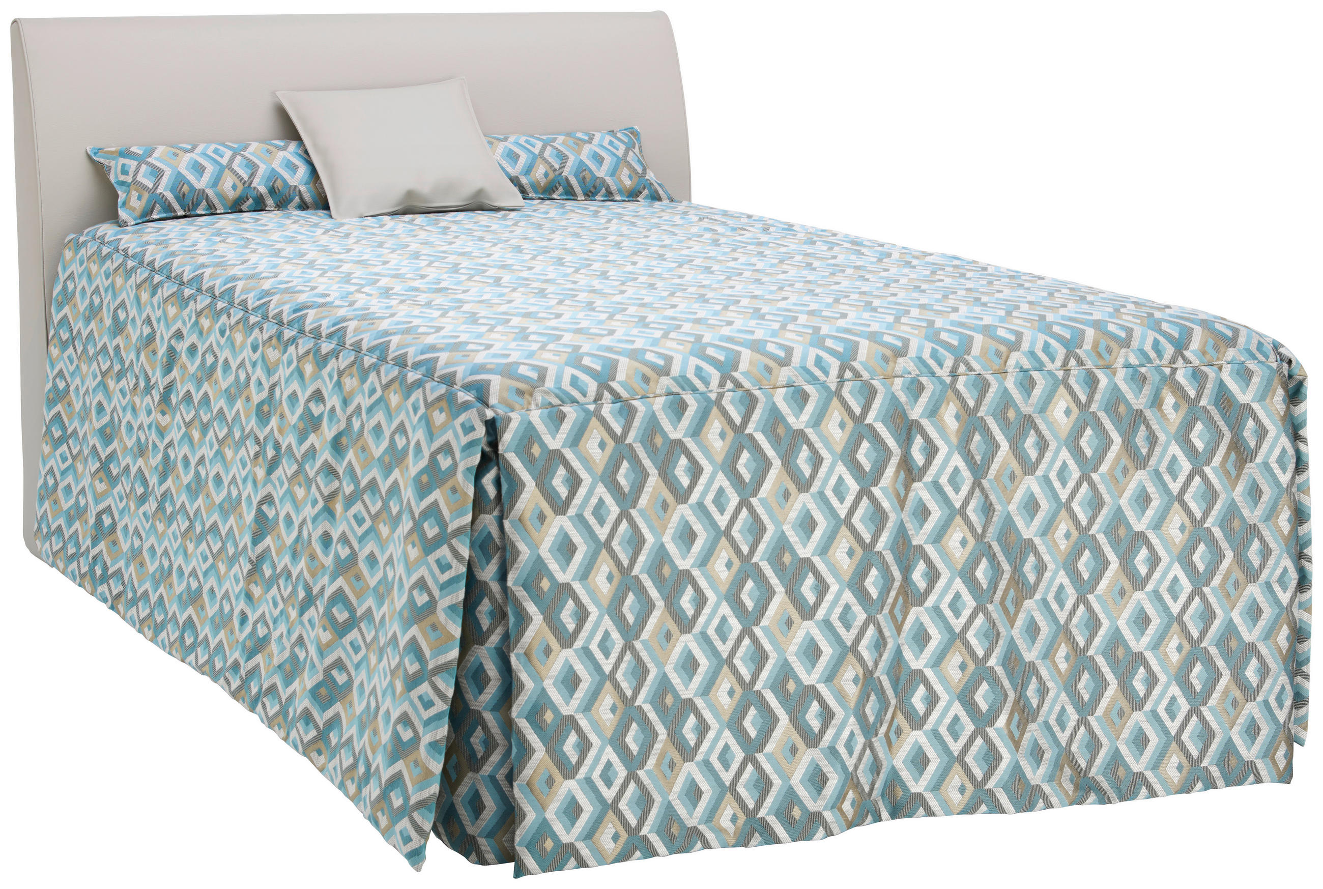 POLSTERBETT Matratze, Lattenrost, Bettkasten Greige 120/200 cm  - Greige, KONVENTIONELL, Holz/Textil (120/200cm) - RUF Betten