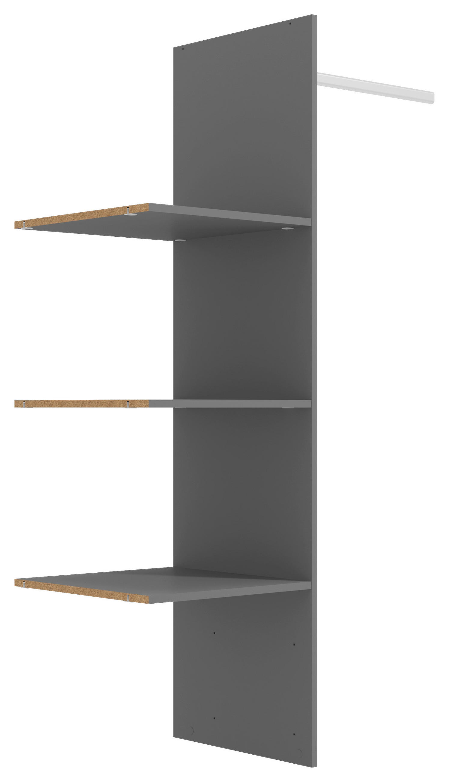 VNÚTORNÉ ČLENENIE, sivá,  - sivá, Konventionell, kompozitné drevo (48/41,5/159,5cm) - Xora