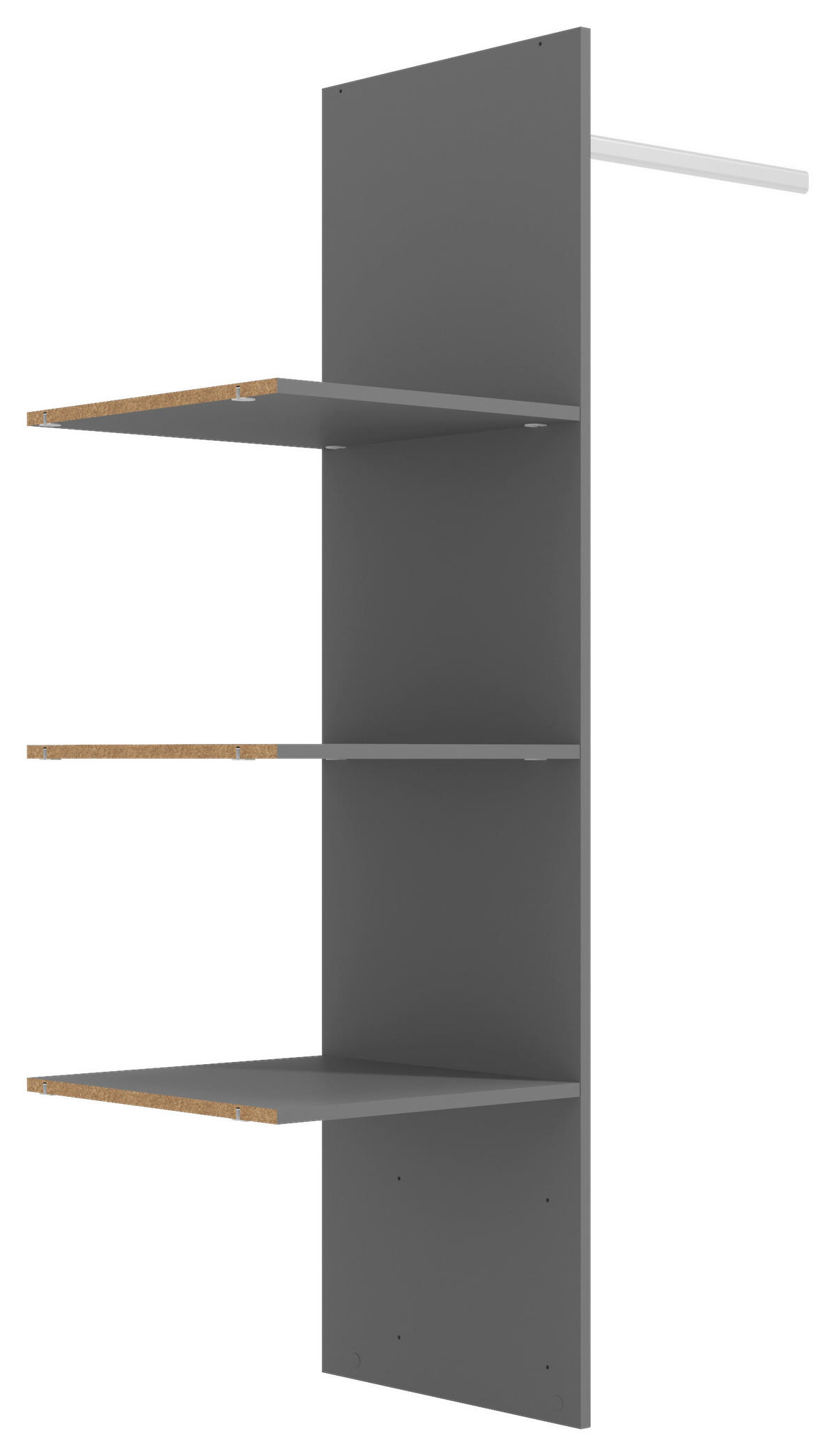 VNÚTORNÉ ČLENENIE, sivá,  - sivá, Konventionell, kompozitné drevo (48/41,5/159,5cm) - Xora