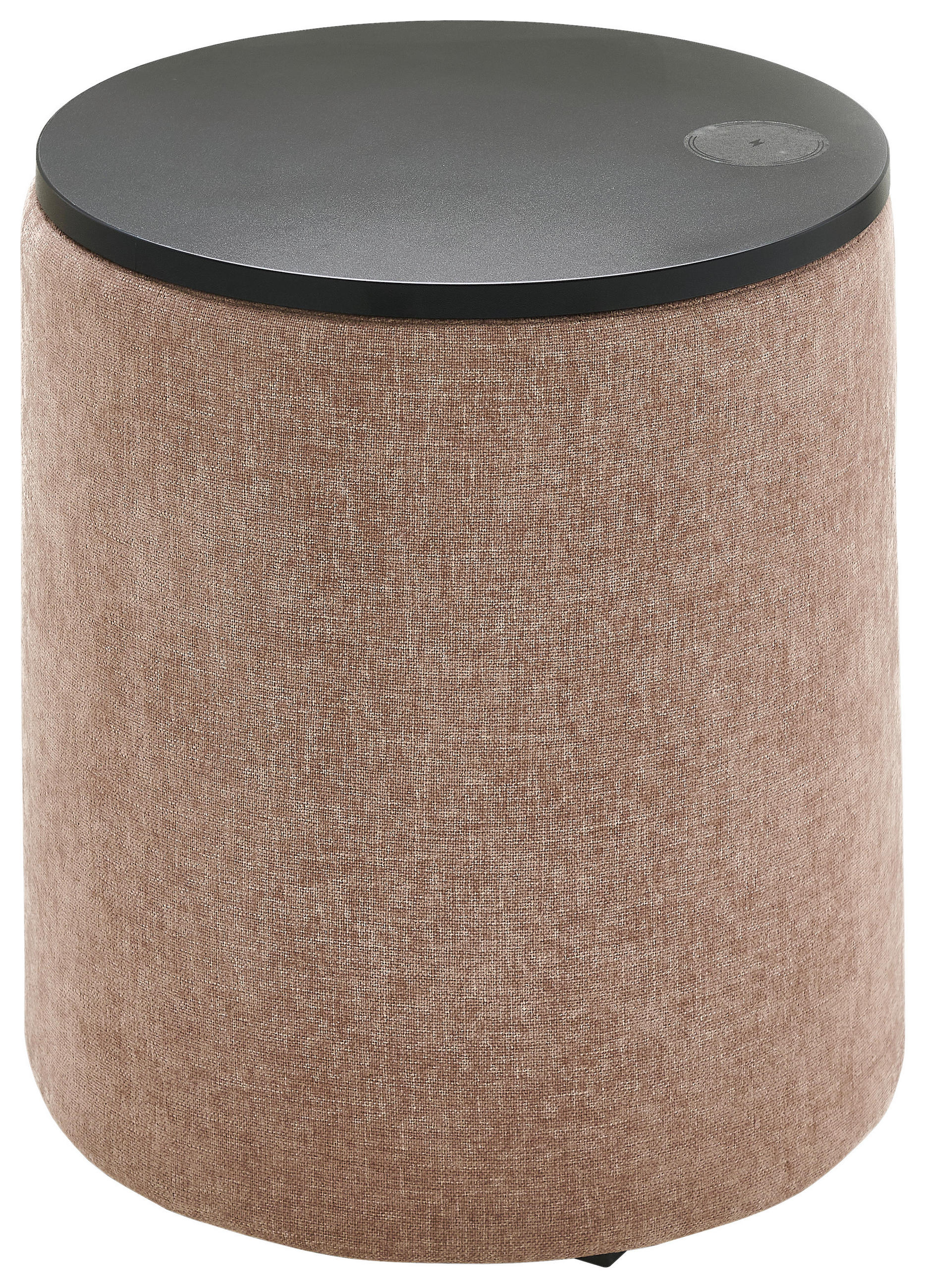 NACHTSCHRANK 48/50/48 cm  - Rotbraun/Schwarz, Design, Holzwerkstoff/Kunststoff (48/50/48cm) - Hukla